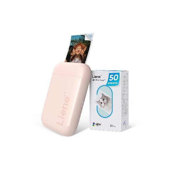 平行輸入品】Liene Photo Printer, 2x3 Mini Instant Portable Color