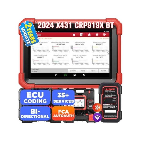 【平行輸入品】LAUNCH X431 CRP919XBT Elite OBD2 Scanner, 2024 Wireless Bidirecti