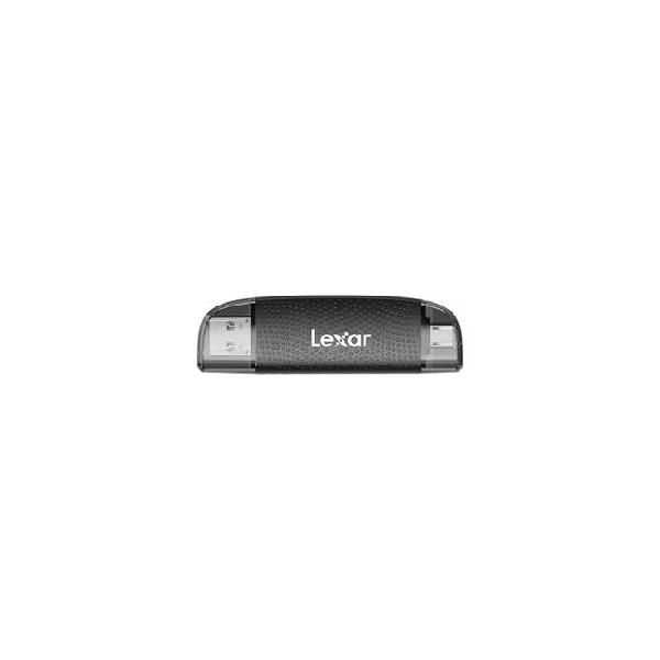 平行輸入品】Lexar デュアルスロットUSB-A/Cリーダー、最大205MB/秒の