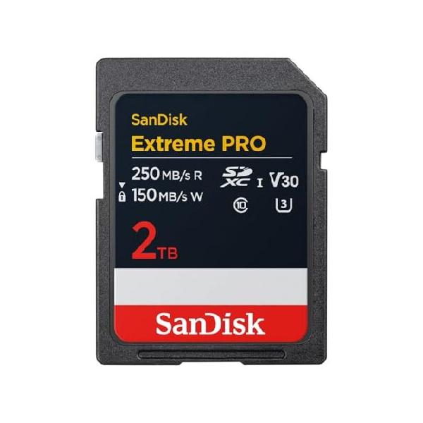 SanDisk 2TB Extreme PRO SDXC UHS-I メモリーカード - 最大250MB C10 