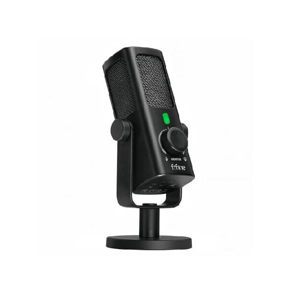 【平行輸入品】FIFINE USBポッドキャストコンデンサーマイク スタジオ録音/コンピューターストリーミング用 デスクトップメタルマイク Yo
