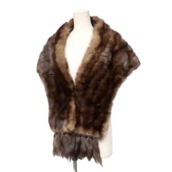 美品 SOBOL ソボル ロシアンセーブル ストール セーブルファー 大判