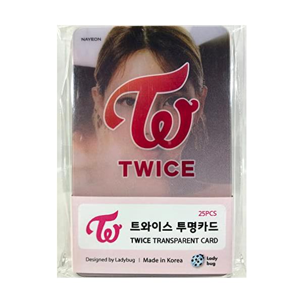 TWICE トゥワイス グッズ ／ 透明 フォトカード TRANSPARENT CARD 25枚