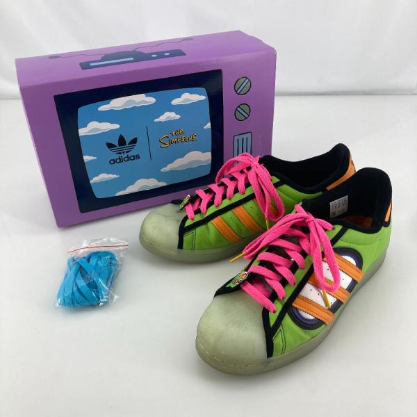 05w17871 アディダス The Simpsons スーパースター Squishee グリーン 27.0cm インドネシア製 メンズスニーカー H05789 中古品 【館林店】