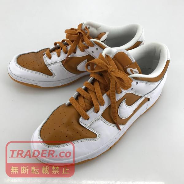 05w22357 ナイキ NIKE DUNK LOW QS ブラウン/ホワイト 27.0cm US9 UK8 ベトナム製 メンズ スニーカー FQ6965-700 中古品 【館林店】