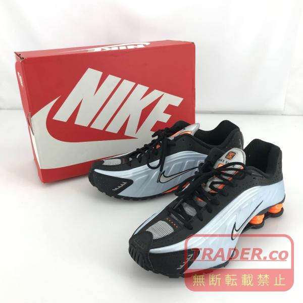 05w22358 ナイキ WMNS Shox R4 ブルー/シルバー/オレンジ 28.0cm インドネシア製 レディース スニーカー AR3565-401 中古品 【館林店】