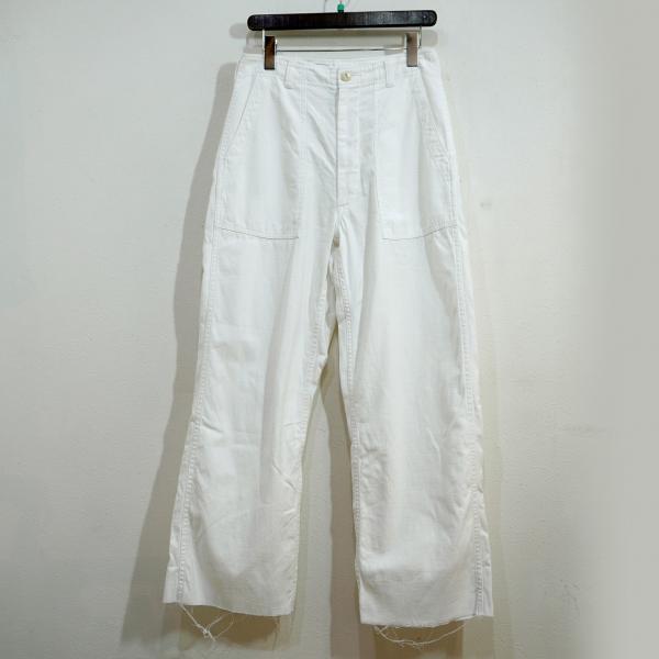 現行美品✨マディソンブルー カーゴパンツ ホワイト ゆったり 洗える 02 MADISON BLUE/マディソン ブルー】 VOLUMINOUS CARGO PANTS（カーゴ