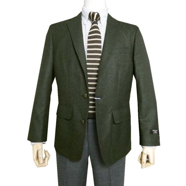 フランネラーナジャケット 秋冬春 メンズテーラード、ブレザー ABS 