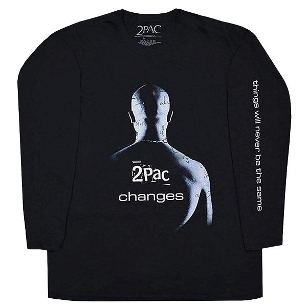 2PAC トゥーパック Tupac Changes ロングスリーブ Tシャツ : GEEKHEAD