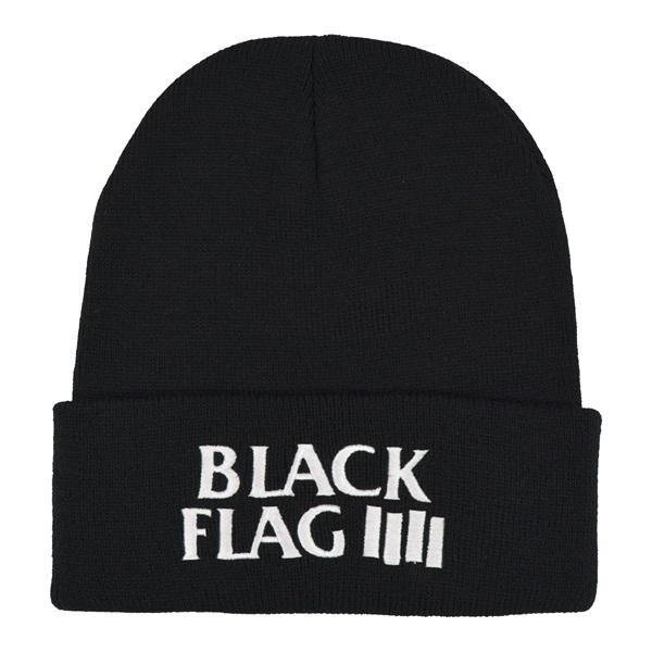 BLACK FLAG ブラックフラッグ Bars & Logo ニット帽 : GEEKHEAD