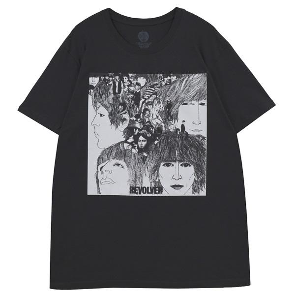 ビートルズ REVOLVER Tシャツ THE BEATLES ビートルズ Revolver Tシャツ BLACK : GEEKHEAD