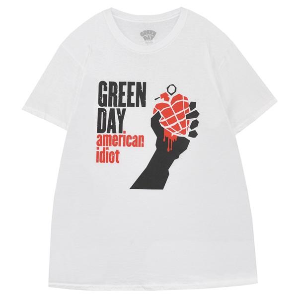 GREEN DAY グリーンデイ American Idiot Tシャツ WHITE : GEEKHEAD