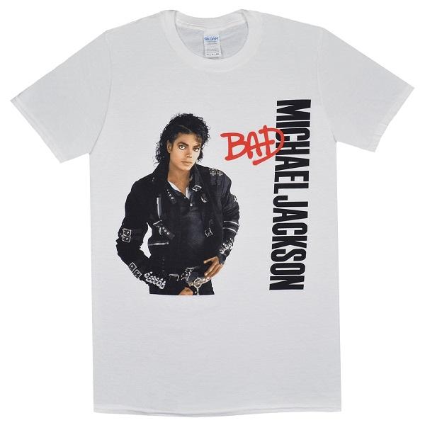 MICHAEL JACKSON マイケルジャクソン Bad Tシャツ WHITE MICHAEL JACKSON マイケルジャクソン Bad Tシャツ WHITE