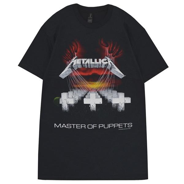 LLICA Master of Puppets Tシャツ METALLICA バンドTシャツ ユニセックス : MASTER OF PUPPETS CROSS
