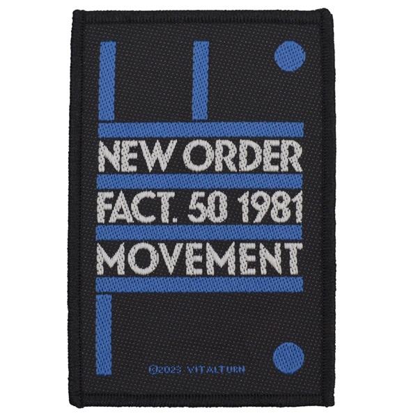 NEW ORDER ワッペン Fact. 50 Patch ニューオーダー オフィシャル