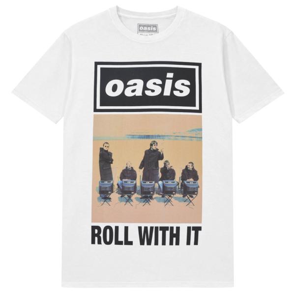 OASIS オアシス Roll With It Single Cover Tシャツ