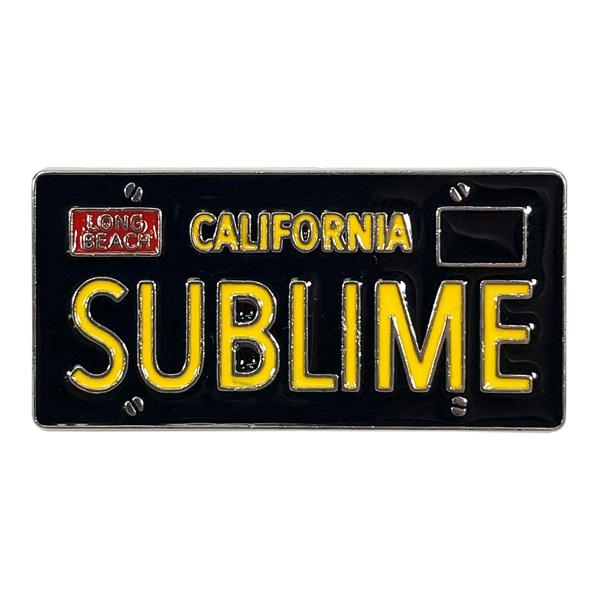 SUBLIME サブライム License Plate ピンバッジ