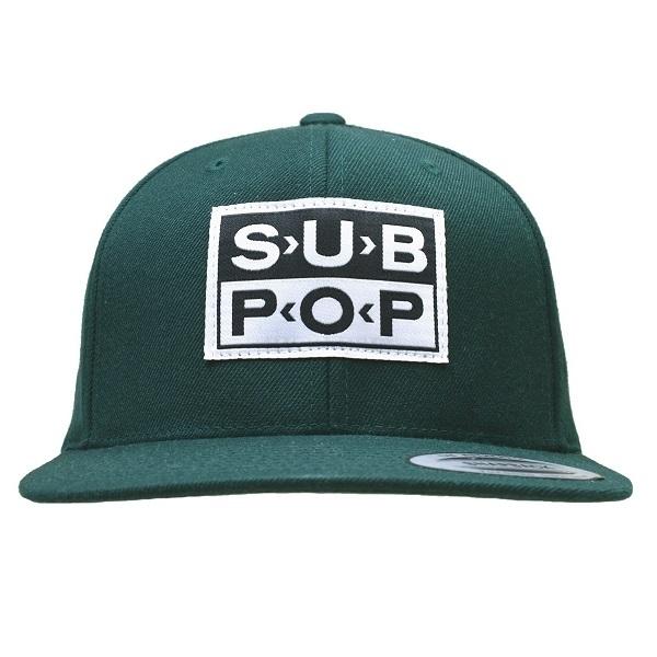 SUB POP RECORDS Logo スナップバックキャップ GREEN : GEEKHEAD