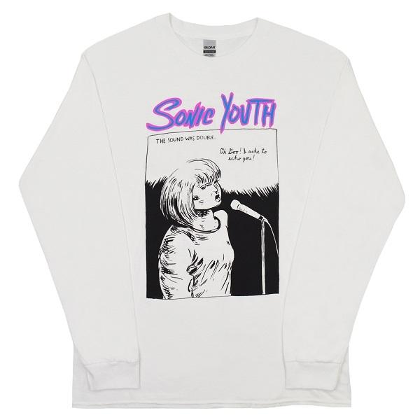 SONIC YOUTH ソニックユース Echo ロングスリーブ Tシャツ : syt-20  