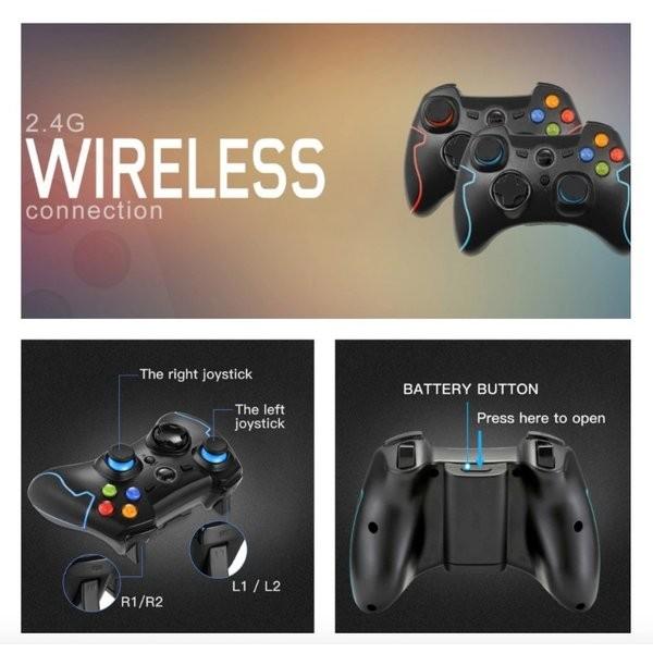 EasySMX ESM-9013 ワイヤレスゲームコントローラー 2.4G 無線 ゲーム 