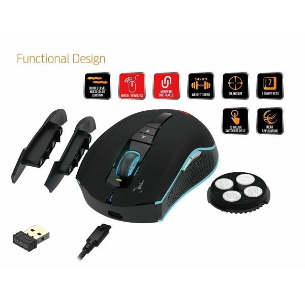 Gamdias Hades M1無線 Hades 有線両方対応ゲーミングマウス Hades M1 クロスタウンストア