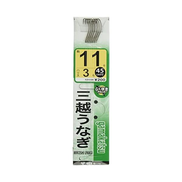 がまかつ(Gamakatsu) うなぎ針 糸付 三越うなぎ 10号 ハリス2号 7本 茶 11183 :16041731920:クロスタウンストア 通販 がまかつ 三越ウナギ ヒネリ糸付 茶 12号 ハリス 11-183