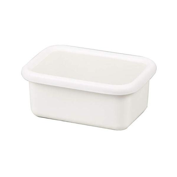 パール金属 保存容器 ホワイト 970ml ホーロー 長方形 ブランキッチン HB4481