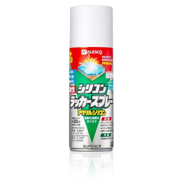 カンペハピオ スプレー 塗料 油性 つやあり・つやけし(ラッカー系) ホワイト 420ML 日本製 油性シリコンラッカースプレー 00587644012420商品コード：16058587859型番：4972910362423サイズ：420M...
