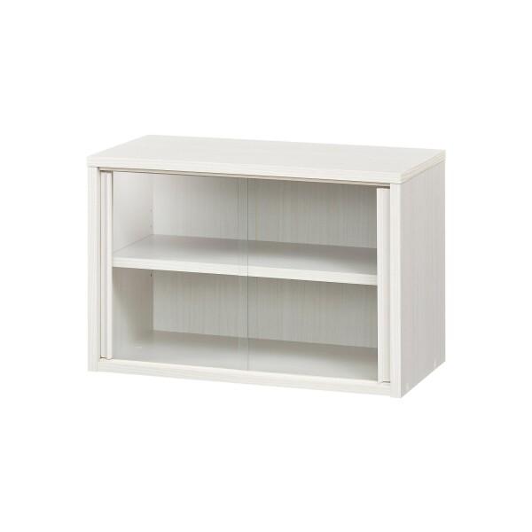 白井産業 食器棚 ミニカップボード キッチン収納 ガラスキャビネット  