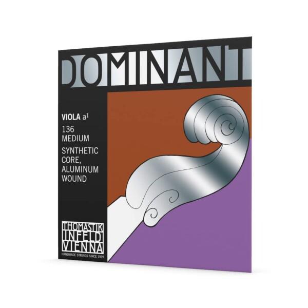 Dominant No.136 ビオラ弦 ペルロン/アルミ巻 A線商品コード：16077553911型番：136ナイロン弦の定番中の定番。世界中で愛され続けるDominant弦。楽器を選ばずオールマイティ。ナイロン弦らしい柔らかく倍音とつや...