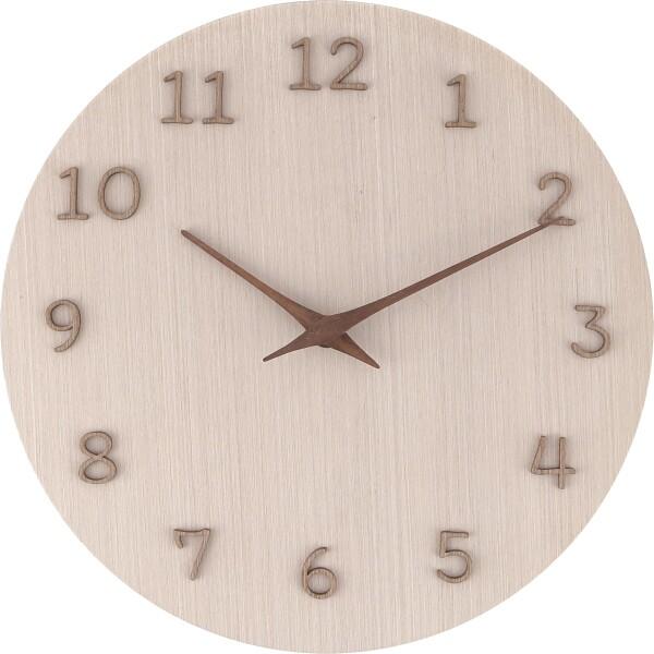 [Release date: April 21, 2025]不二貿易 静かな掛け時計 北欧インテリア 直径28cm komorebi 幅28×奥行3.5×高さ28cm ナチュラル 42117商品コード：16078720914型番：42117...