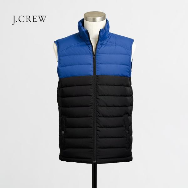 J.CREW カラーブロックダウンベスト ジェイクルー jcrew