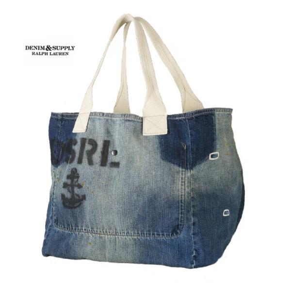 DENIM&SUPPLY RALPH LAUREN デニムトートバッグ デニム＆サプライ