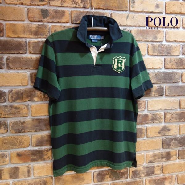 Polo Ralph Lauren ショートスリーブボーダーラグビーポロシャツ ポロラルフローレン 半袖ラガーシャツ