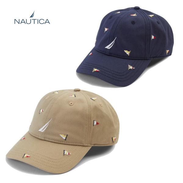 NAUTICA フラッグ刺繍キャップ ノーティカ 帽子