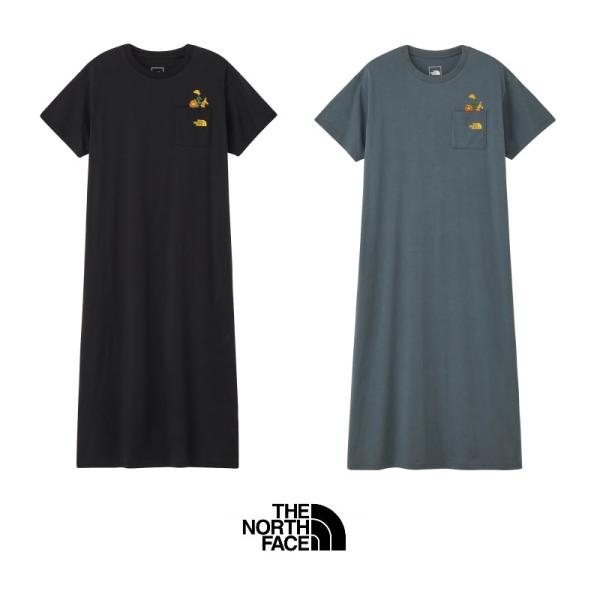 【メール便発送】THE NORTH FACE NTW32632 ショートスリーブフラッシュドライフラワーロゴワンピースクルー（レディース） ザ・ノース・フェイス