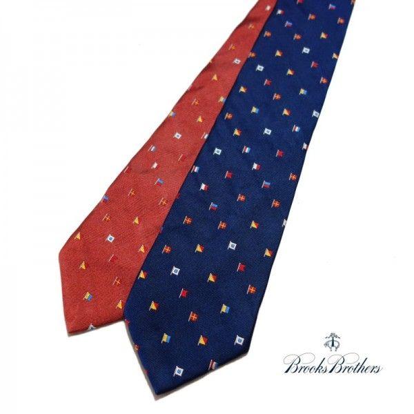 BrooksBrothers フラッグ刺繍ネクタイ ブルックスブラザーズ プレゼント