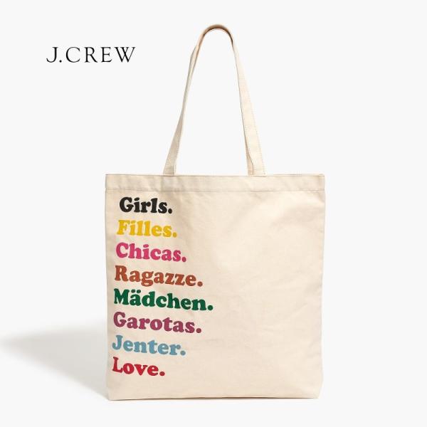 【メール便送料無料】J.CREW Girlsコットントートバッグ ジェイクルー エコバッグ