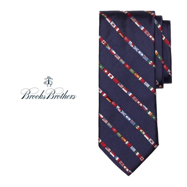 BrooksBrothers 国旗柄ストライプネクタイ ブルックスブラザーズ プレゼント