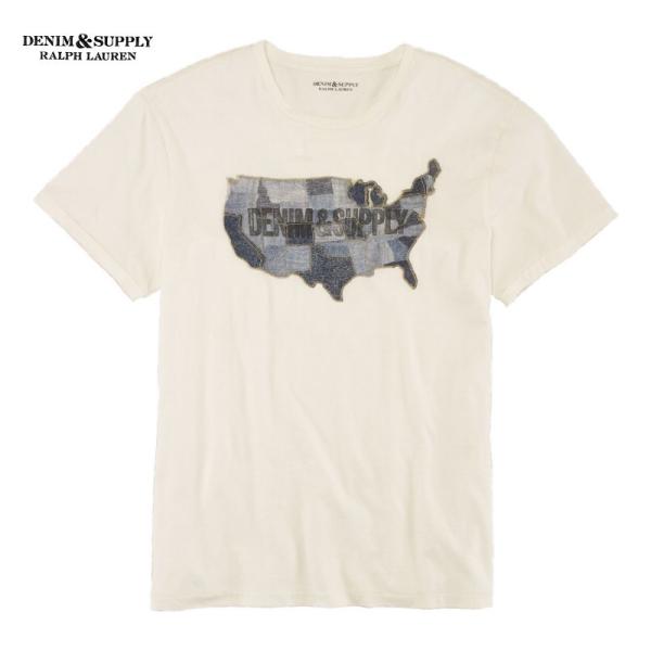 【メール便送料無料】DENIM&SUPPLY RALPH LAUREN デニムパッチワークTシャツ デニム＆サプライ ラルフローレン 半袖