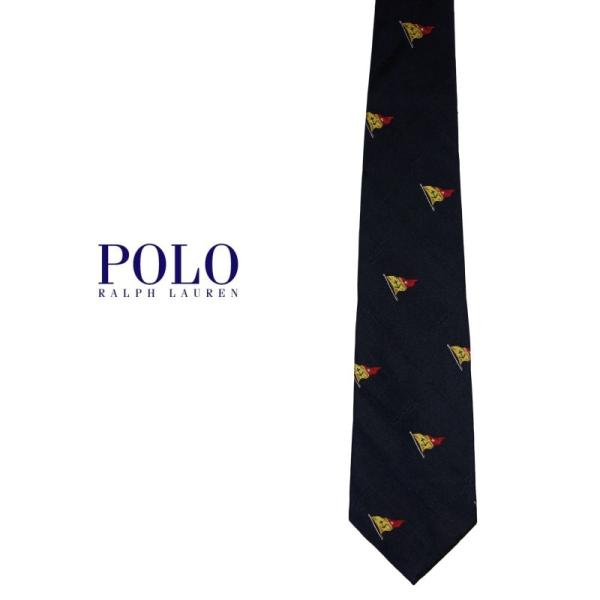 Polo Ralph Lauren マリンフラッグ総柄ネクタイ ポロラルフローレン プレゼント