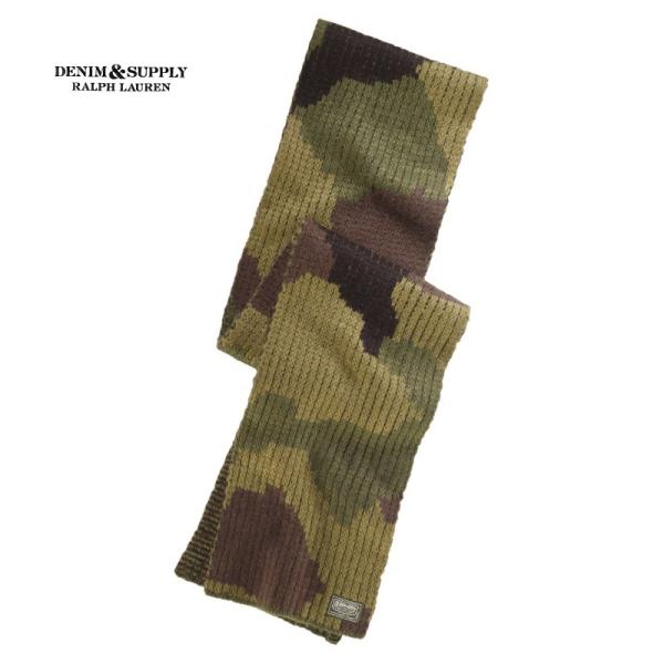【メール便送料無料】DENIM&SUPPLY RALPH LAUREN カモ柄マフラー デニム＆サプライ