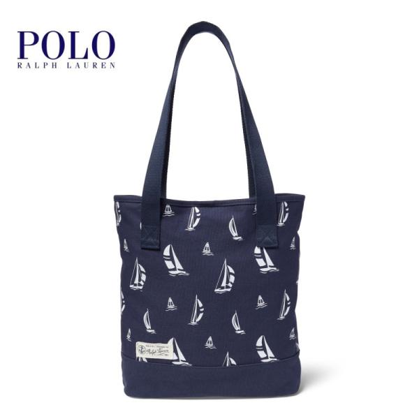 Polo Ralph Lauren ヨットパターンビッグポニートートバッグ ポロラルフローレン