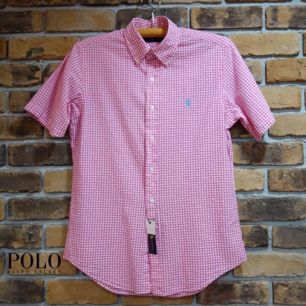 Polo Ralph Lauren シアサッカー半袖ボタンダウンギンガムチェック