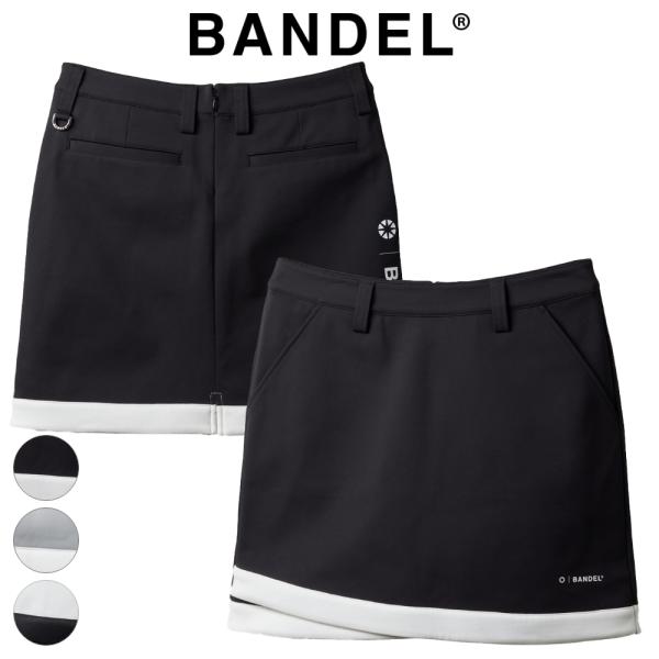 BANDEL（バンデル） ゴルフ スカート 秋 冬 美シルエット 軽量 PIPING