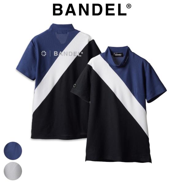 BANDEL STRIPES SWITCH M/S モックネックシャツ L BANDEL（バンデル） ゴルフ BANDEL golf モックネック WOMENS STRIPES