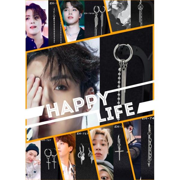 BTS バンタン　コンサート公式グッズ　ピアス　リング　アクセサリー　未使用品 楽天市場】bts ジミン ピアス チェーンピアス ロングピアス bts