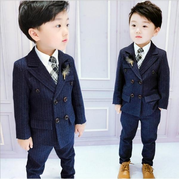 男の子　セレモニースーツ　4点　美品 4点セット フォーマルスーツ 男の子 スーツ キッズ 子供 上下