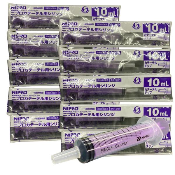 透明性・耐薬品性に優れています。 仕様 材質：本体／PP（ポリプロピレン）、ガスケット／熱可塑性エラストマー 電子線滅菌済（個包装） 容量（mL）：10（DS10mL カテーテル押子バイオレット） バラ売り 色：バイオレット 医療機器登録番...
