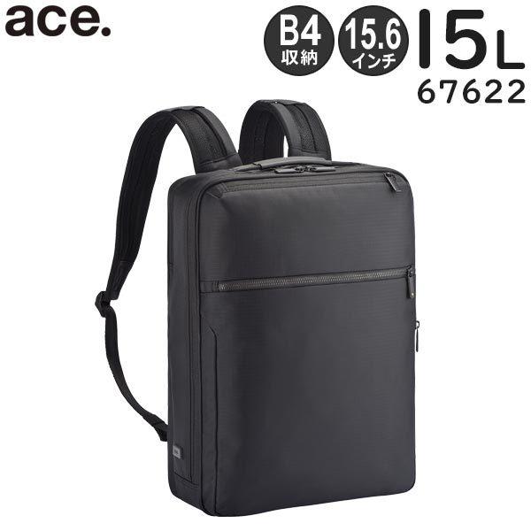 ace. ガジェタブルEF 薄型リュック (15L) B4収納 15.6インチPC対応 